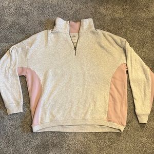 American Eagle Sweater Light Grey/Pink